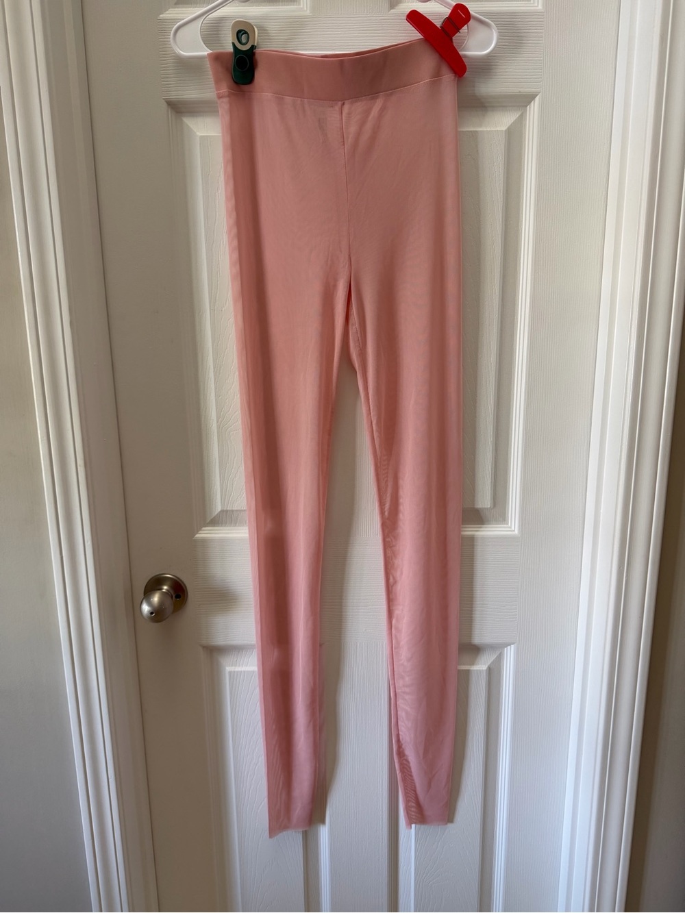 Intimately Free People Blush Pink Sheer Mesh Leggings Size Small